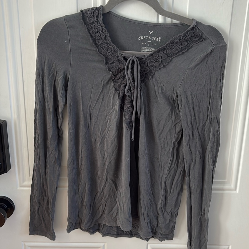 (5/$20) American Eagle Soft and Sexy Long Sleeve Tee